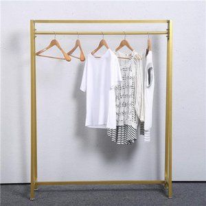 Moden Metal Clothes Rack with Clothing Hanging Rack Organize,Gold